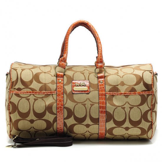Coach Bleecker Monogram In Signature Large Khaki Luggage Bags AFL | Coach Outlet Canada